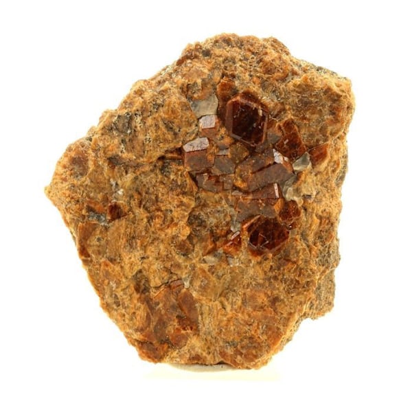 Stenar och mineraler. Grossular Granat-Andradite. 171,5 cent. Pyrénées-Orientales, Frankrike.. Röd