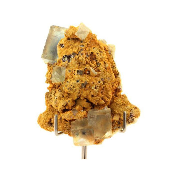 Sten og mineraler. Fluorit. 256,0 ct. Burg-minen, Tarn, Frankrig.