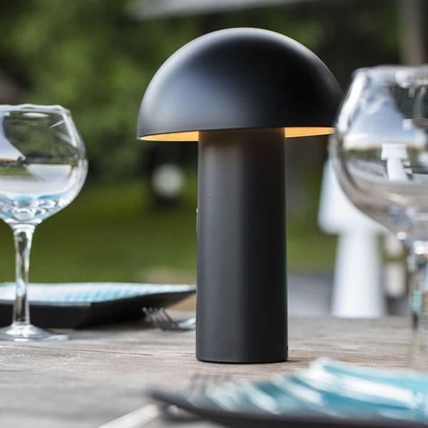 Trådlampe - LUMISKY - TOD SORT - H28 cm - Justerbart hoved - Varm hvid LED Sort