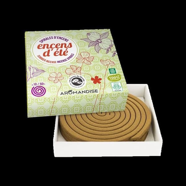 30 spiraler af naturlig anti-myg røgelse 7 timer
