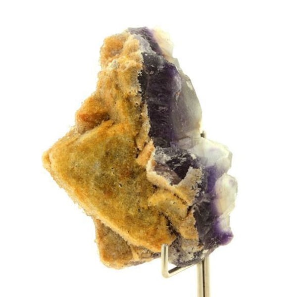Sten og mineraler. Fluorit + Kvarts. 487,0 øre. Fonsante mine, Var, Frankrig.