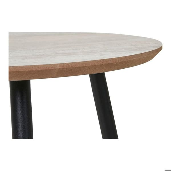 Aalst sidobord Ø40cm dekor travertin beige. beige