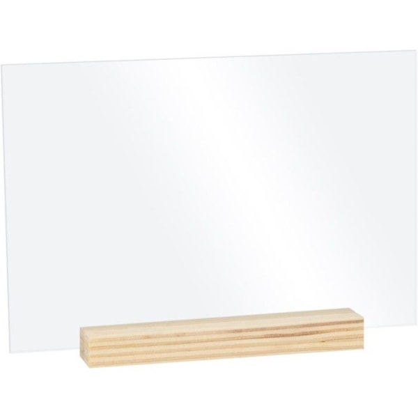 5 transparente plexiglasplader 10 x 15 cm + bunde Transparent
