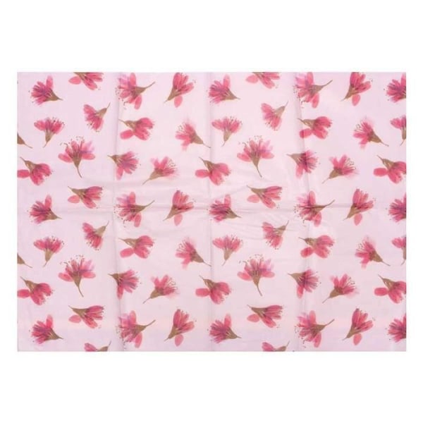 Silkespapper 5 ark 50 x 70 cm - Rosa körsbärsblommor