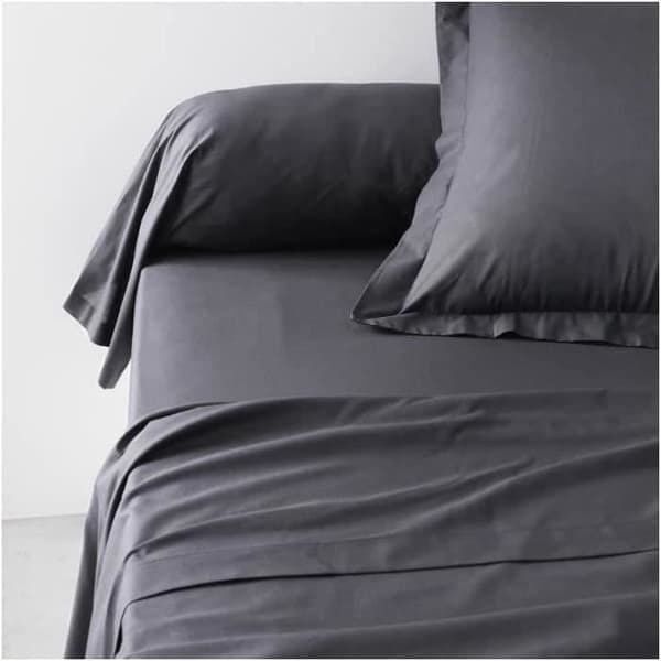 TODAY Essential bolsterfodral - 45 x 185 cm - 100 % vanlig bomull - Träkol Grå