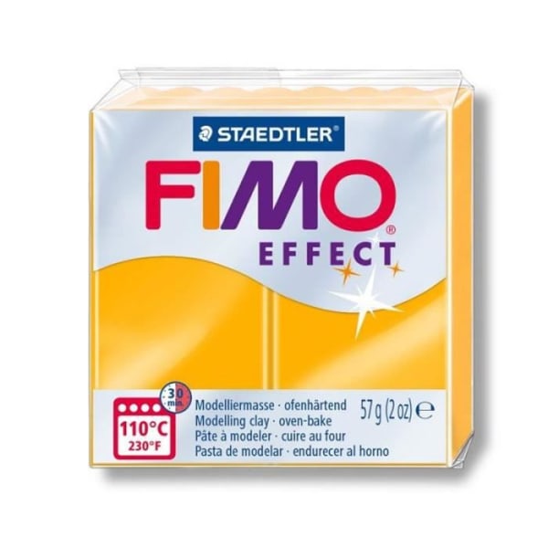 FIMO polymerlera - Neoneffekt - Orange - 57g - KREATIVT FRÖ VI HAR ALLA TALANG