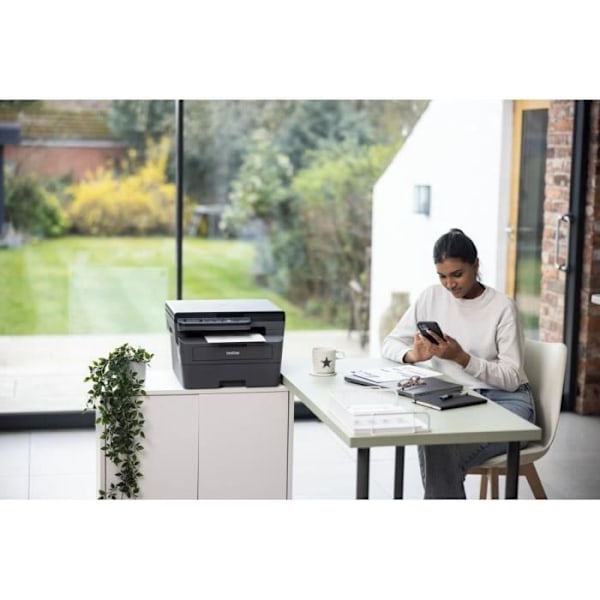 3-i-1 monokrom laser multifunktionsprinter - BROTHER - DCP-L2627DWE - Wifi