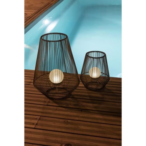 Dekorativ kugle-sollanterne - GALIX - H30 - 10 Lumen - 8 timers belysning