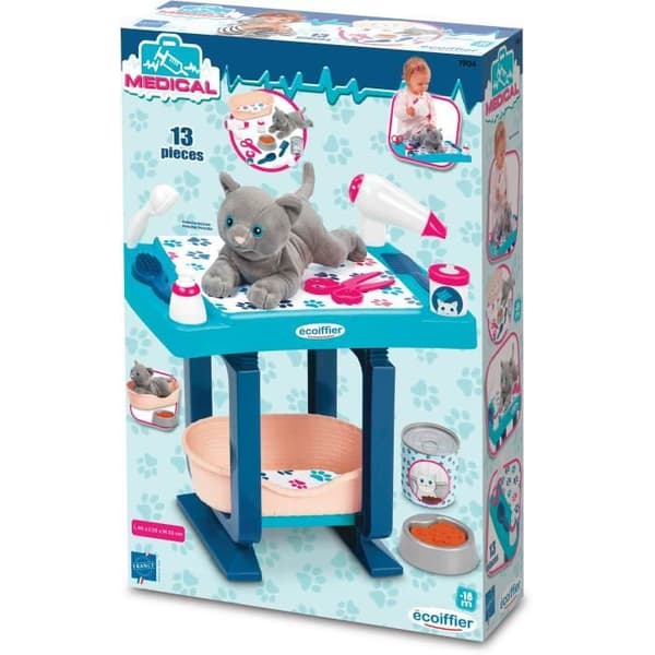 ECOIFFIER Blue Grooming Table Från 18 månader Blå