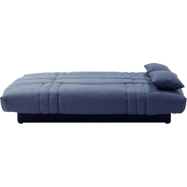 THELMA 3-sits bäddsoffa - Mörkblått Soro-tyg - Säng 125x190 cm - L190 x D92 x H96 cm Mörkblå