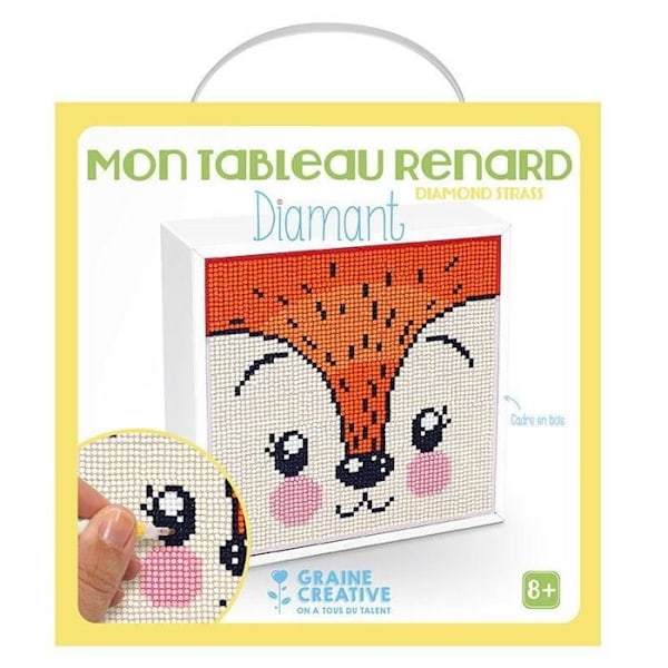 Diamond Painting Kit - Fox-maalaus Flerfärgad