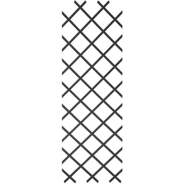 Expanderbart trellis - NATUR - I plast Anthracite - 50 x 150 cm antracit