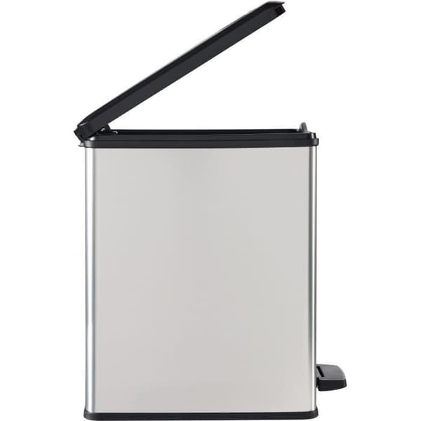 Pedalspand - SLIM BIN - 25 L - Metalgrå - Curver Metallisk grå