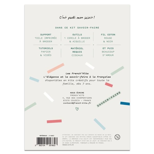 Broderikit - Franske Kits - Fatal og sensuel - Let - 7 dele - Inkluderet Flerfärgad