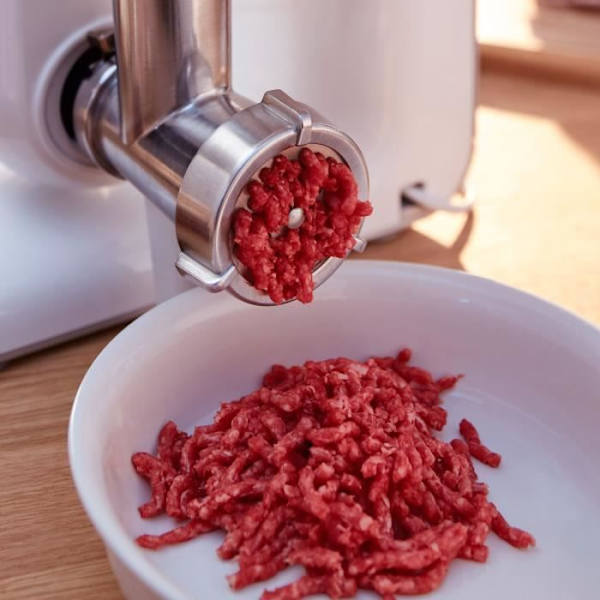 Køkkenmaskine Serie 2 BOSCH - Foodprocessor - 700W - 4 hastigheder + turbo - 3,8 L røreskål i rustfrit stål - 1,25 L blender - Hvid