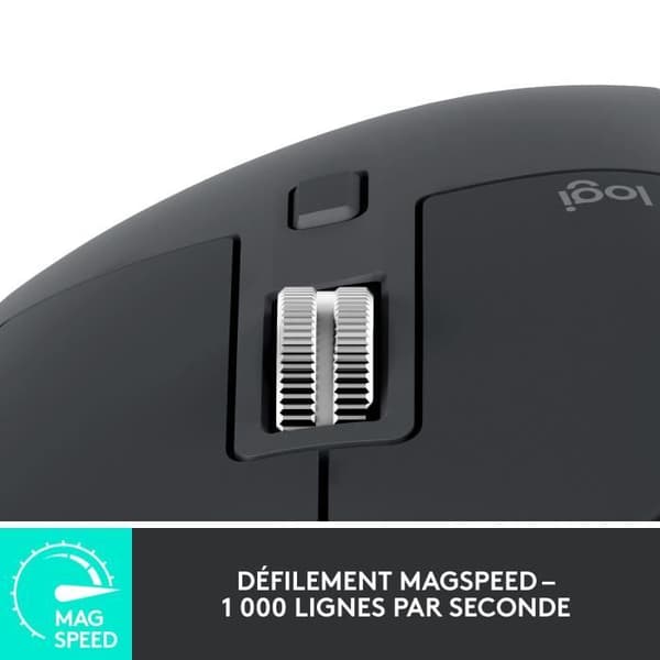 Hiiri - Langaton - Logitech - MX Master 3S - Grafiitti