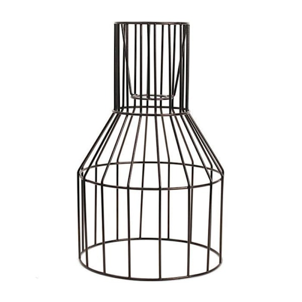 Sort industrilampeskærm 32 x 20 cm Svart