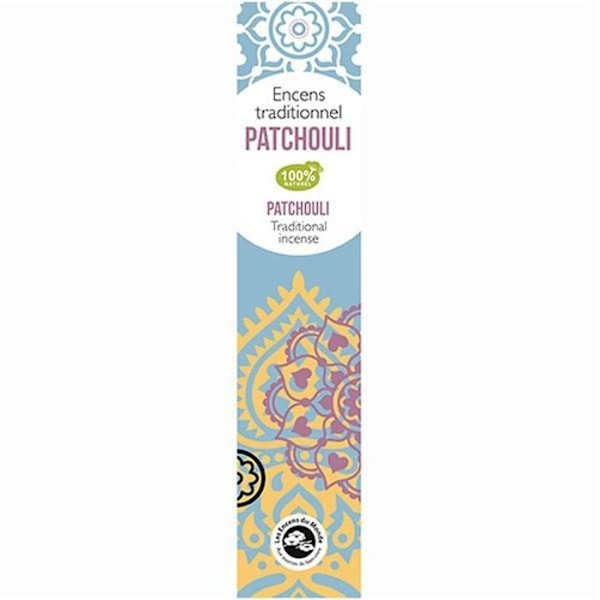 Indisk røgelse med Patchouli 100 pinde 45 min
