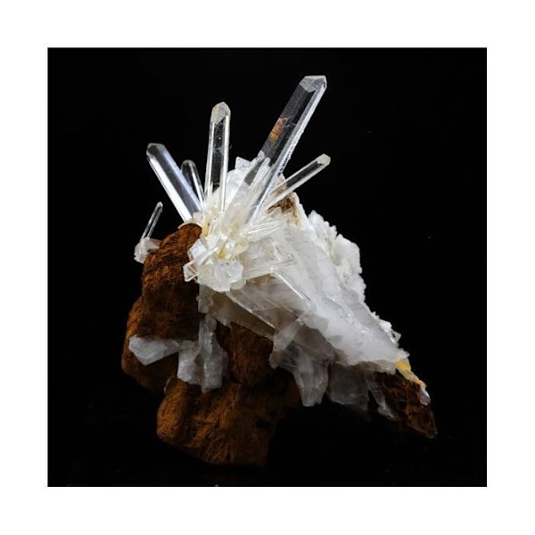 Sten og mineraler. Kvarts + siderit. 160,0 ct. Allevard, Isère, Frankrig..