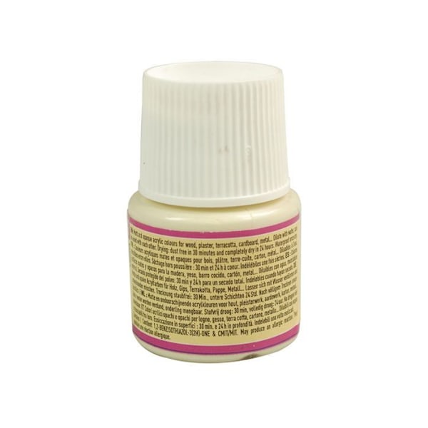 Akrylfärg - Pébéo - Déco - Cream - 45 ml - Matt finish Grädde