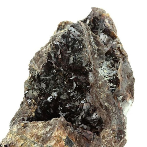 Sten og mineraler. Zinkenit, Siderit, Calcit. 4121,5 ct. Saint-Pons, Provence-Alpes-Côte d'Azur, Frankrig.