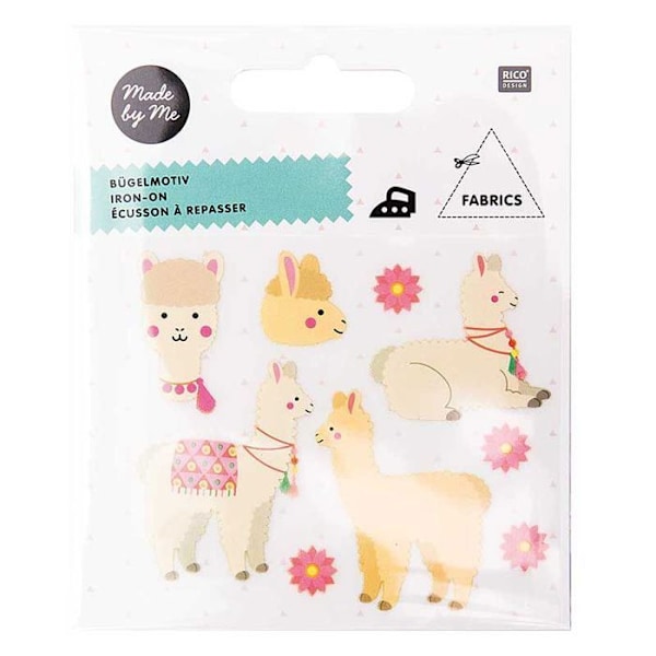Liimatavat taskut - Alpaka - 9 kpl - Tekstiilinä customization - Helppo käyttää - Ainulaatuinen kuvio Beige