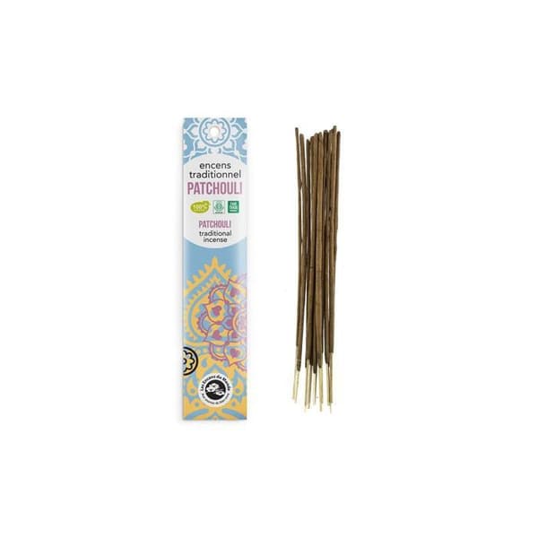 Indisk røgelse med Patchouli 100 pinde 45 min
