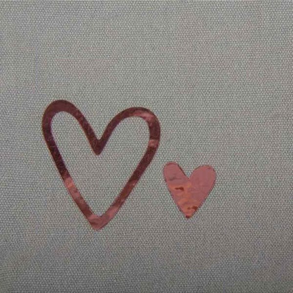 "Deep edge" lomme udstanset sæt: "Hearts", 1,1-5,5 x 1,2-6cm, tab.-pose 3 stk. Grå