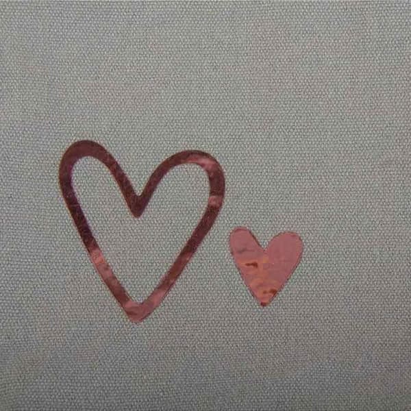 "Deep edge" taskuleikkaussarja: "Hearts", 1,1-5,5 x 1,2-6cm, tab.-pussi 3kpl Grå