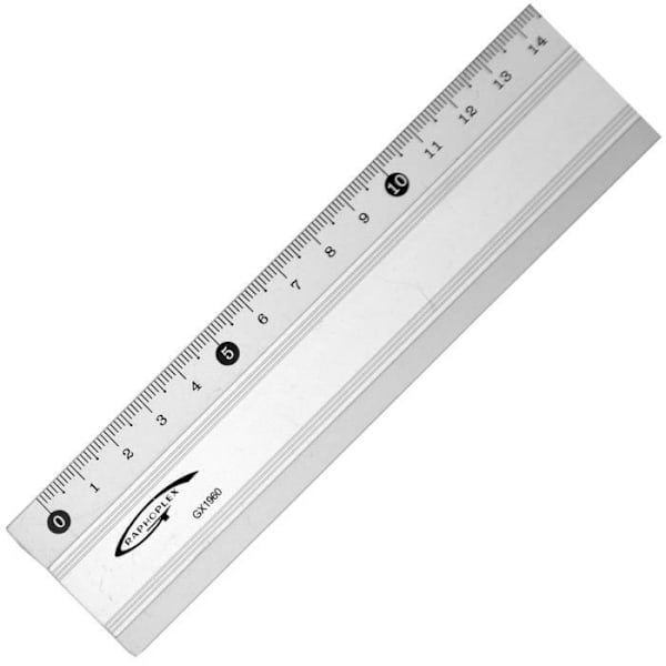 Aluminium Antiskrid Lineal - Graphoplex - 60 cm - Blandet - Afsendt fra Frankrig - 1 stk.