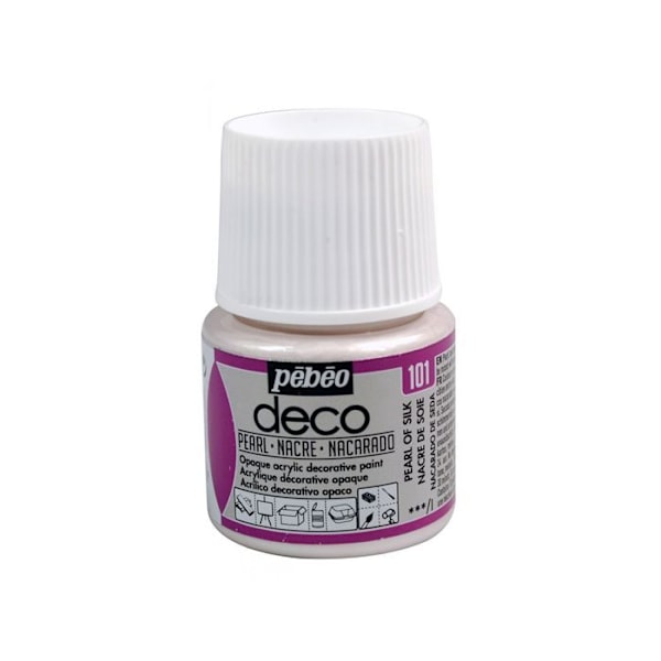 Akryylimaali - Pébéo - P.BO Déco helmi - Silkkihelmiäinen - 45ml - Mattapinta Pärlemor i siden