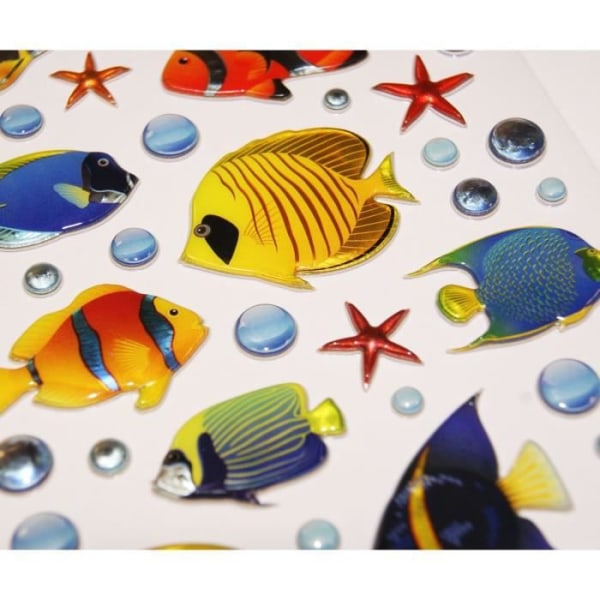 Scen att dekorera för barn - Under havet! - Puffies klistermärken