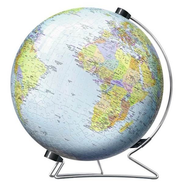 3D Globe Puzzle 540 bitar - Ravensburger - Lärorikt för barn - Inget lim - Från 12 år Flerfärgad