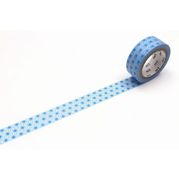 Masking Tape MT stjernesymmetri asanoha blå blå