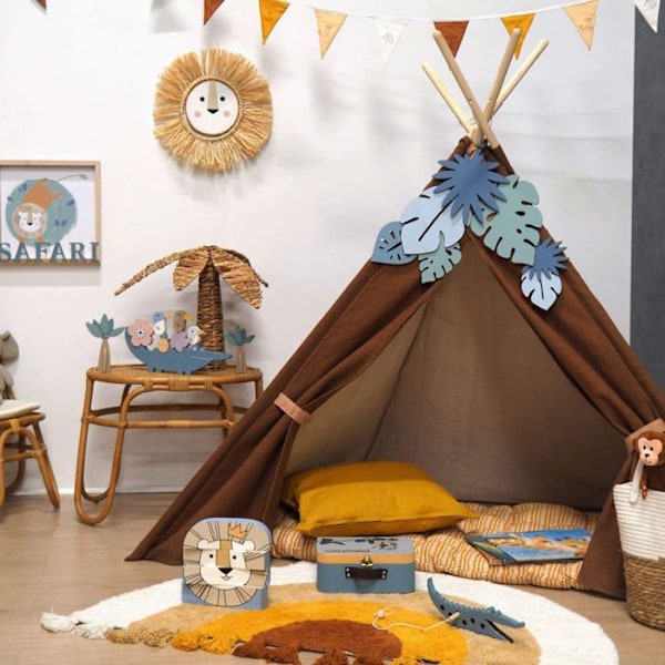 MDF træpalmeblad 25 cm Beige
