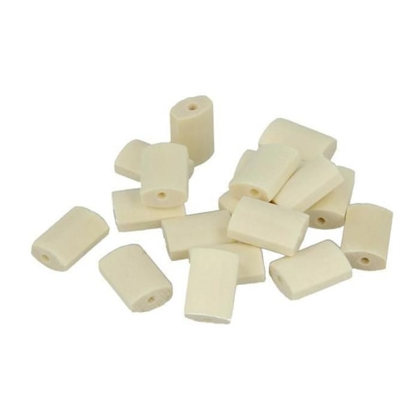 Perle trä Lucy rektangulär platt 10,5x15,4mm 18 stycken kastanj