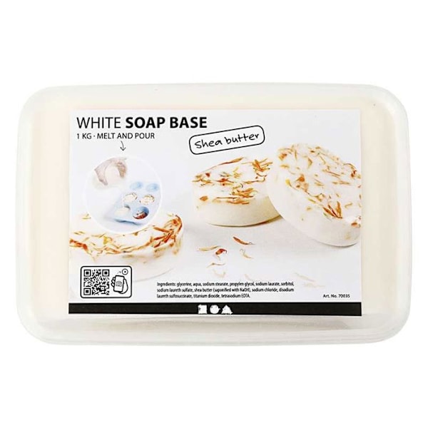 Sheasmør sæbe base 1 kg Vit