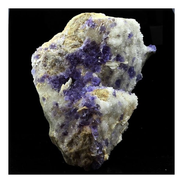 Sten og mineraler. Fluorit + Baryt + Kvarts. 4902,0 ct. La Cabaña, Berbes, Asturien, Spanien.