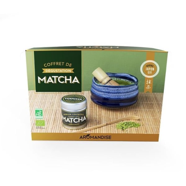 Julbox - AROMANDISE - Smakprovning av Matcha-te - 30 gram - Rund - Vuxen