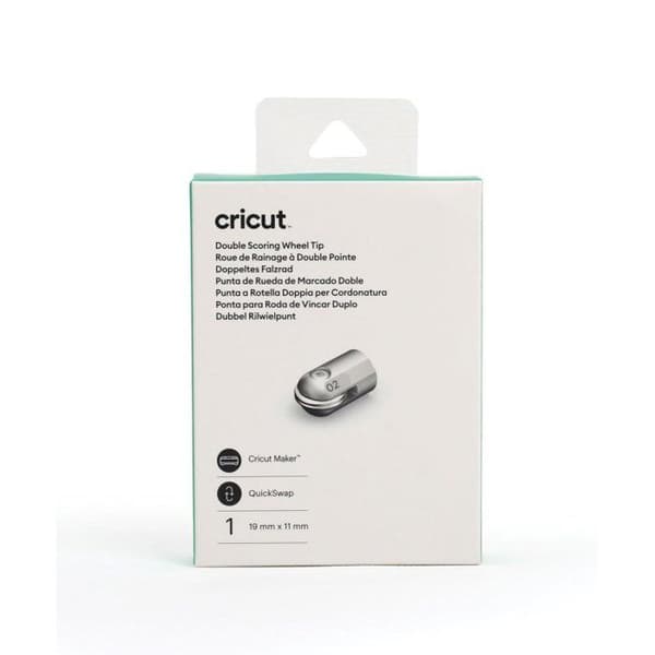Scrapbooking Tilbehør - CRICUT - Dobbelt Prægethjul - Metal - Grå - One Size Grå