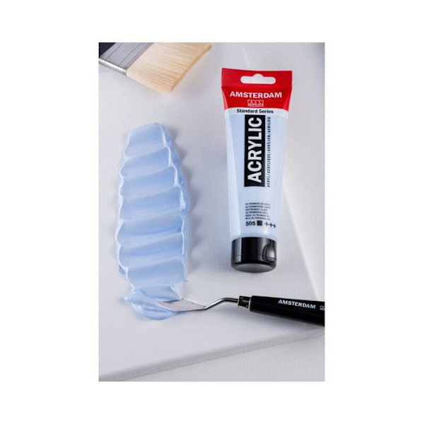 AkryyliMaalaus - Talens - AMSTERDAM - Ultramariini Vaalea - 120 ml - Satinointi Ultramarinljus