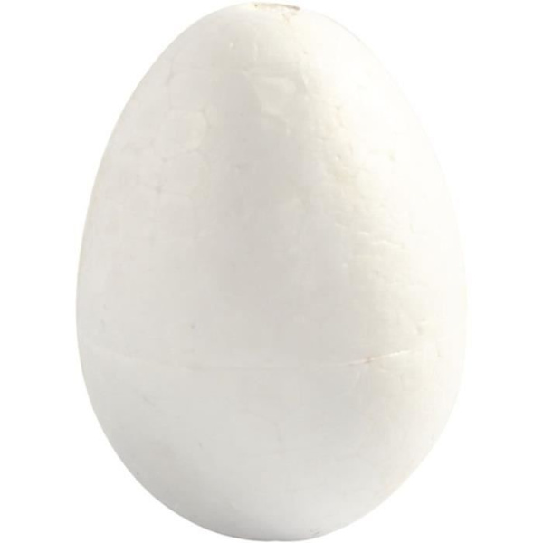 Polystyrenæg - Hvid - 6 cm - 5 stk.