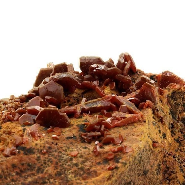 Sten og Mineraler - ABIJOUX - Vanadinit - 377,0 ct - Mibladen, Marokko - Ægthedscertifikat