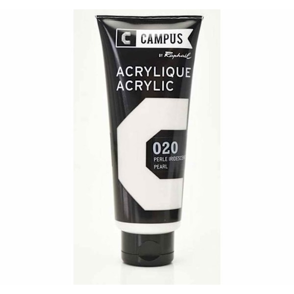 Akrylfärg 100 ml - Iriserande pärlgrå n°020 Grå