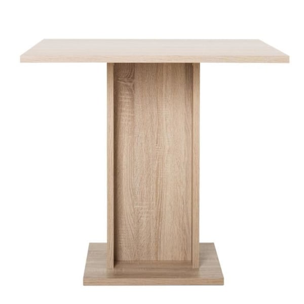 Matbord för 2 till 4 personer - Fyrkantigt - Klassisk - Ekdekor - GUSTAVE - L 80 x B 80 cm Brun