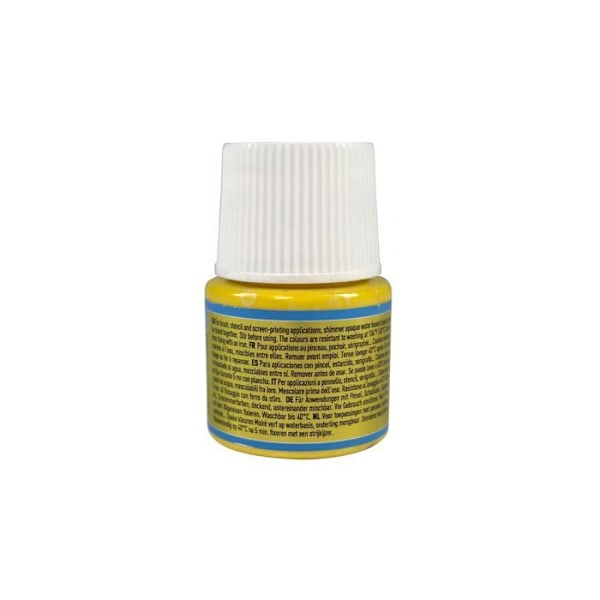 Stofmaling - Pébéo - Setacolor uigennemsigtig moire gul rig - 45 ml - Blank effekt - Iriserende Rik gul