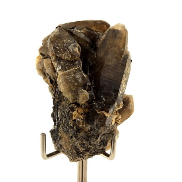 Smoky Quartz + Tourmaline 150,8 karat Flerfärgad
