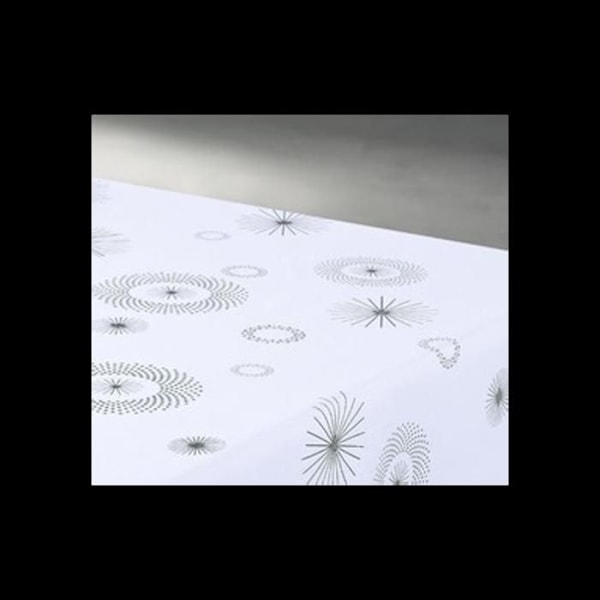 Julesduchalet.dk - Borddug til jul - Kampagne - Stjernemønster - Pletafvisende - Vandtæt - 150x300 cm Vit