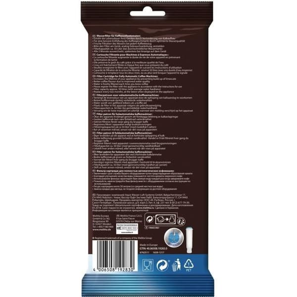 Melitta Pro Aqua Claris filterpatron til automatiske espressomaskiner