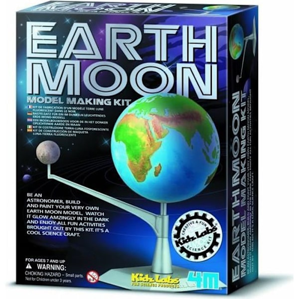 Earth-Moon Manufacturing Kit - 4M - Byggespil - Blandet - 7 år gammelt - Earth-Moon